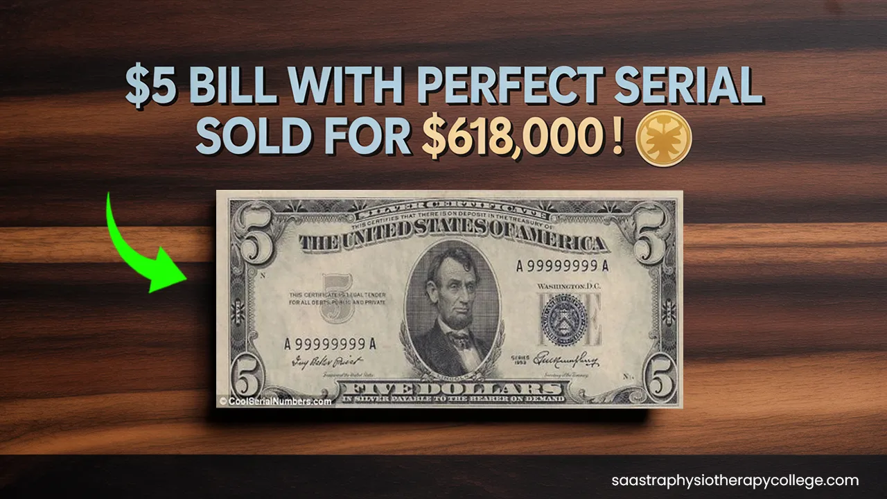 $5 Bill With Perfect Serial Sold for $618,000