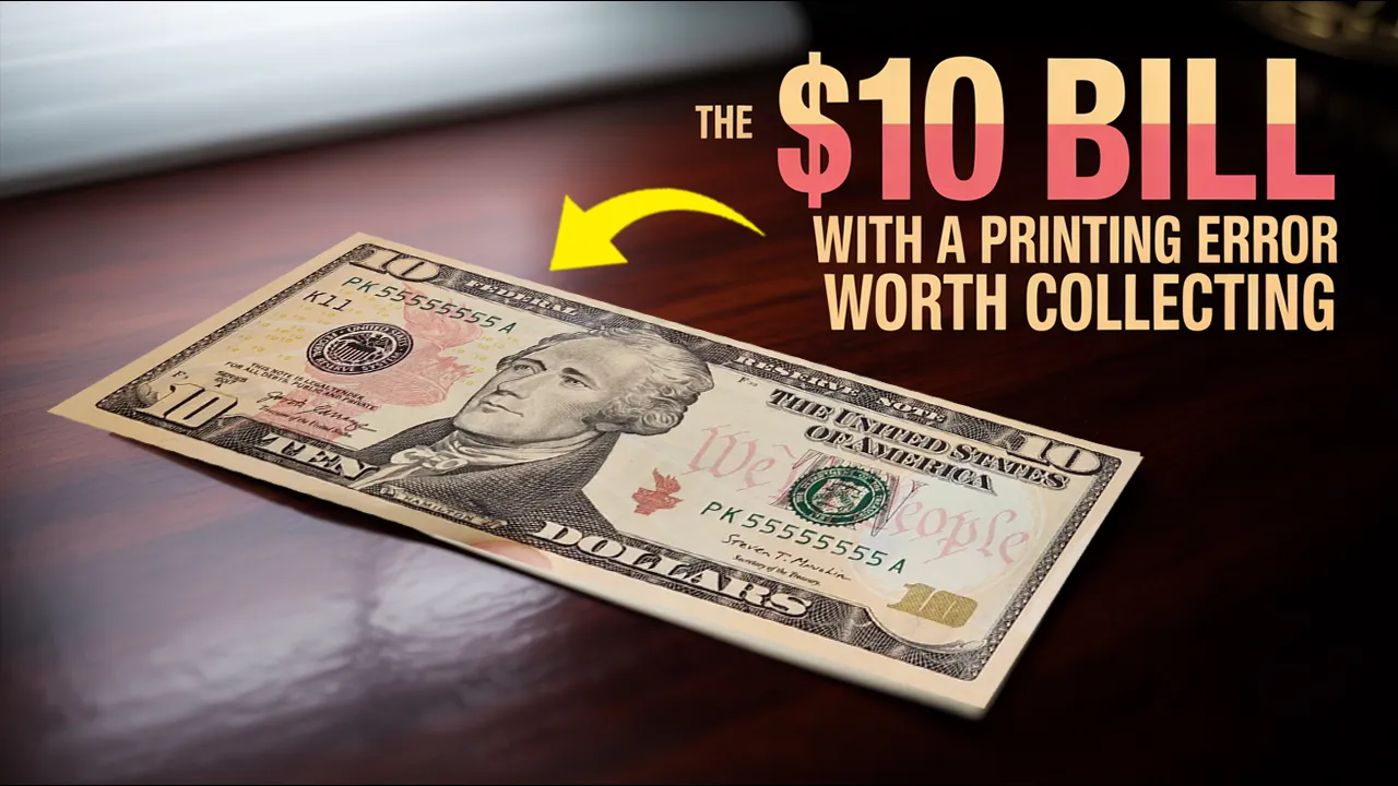 “The $10 Bill With a Printing Error Worth Collecting”