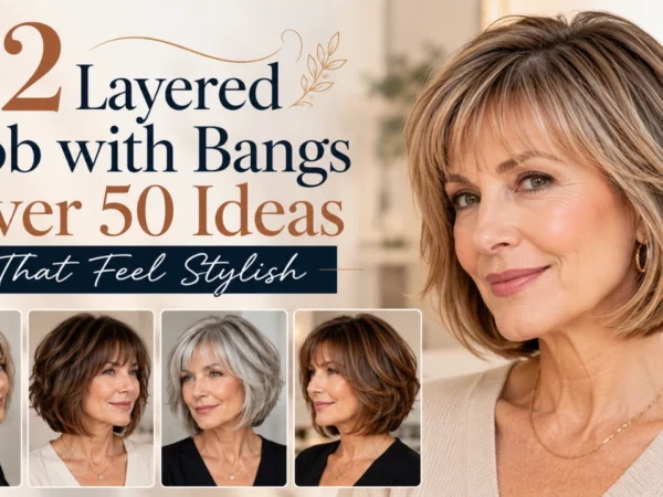 22 layered bob with bangs over 50 Ideas